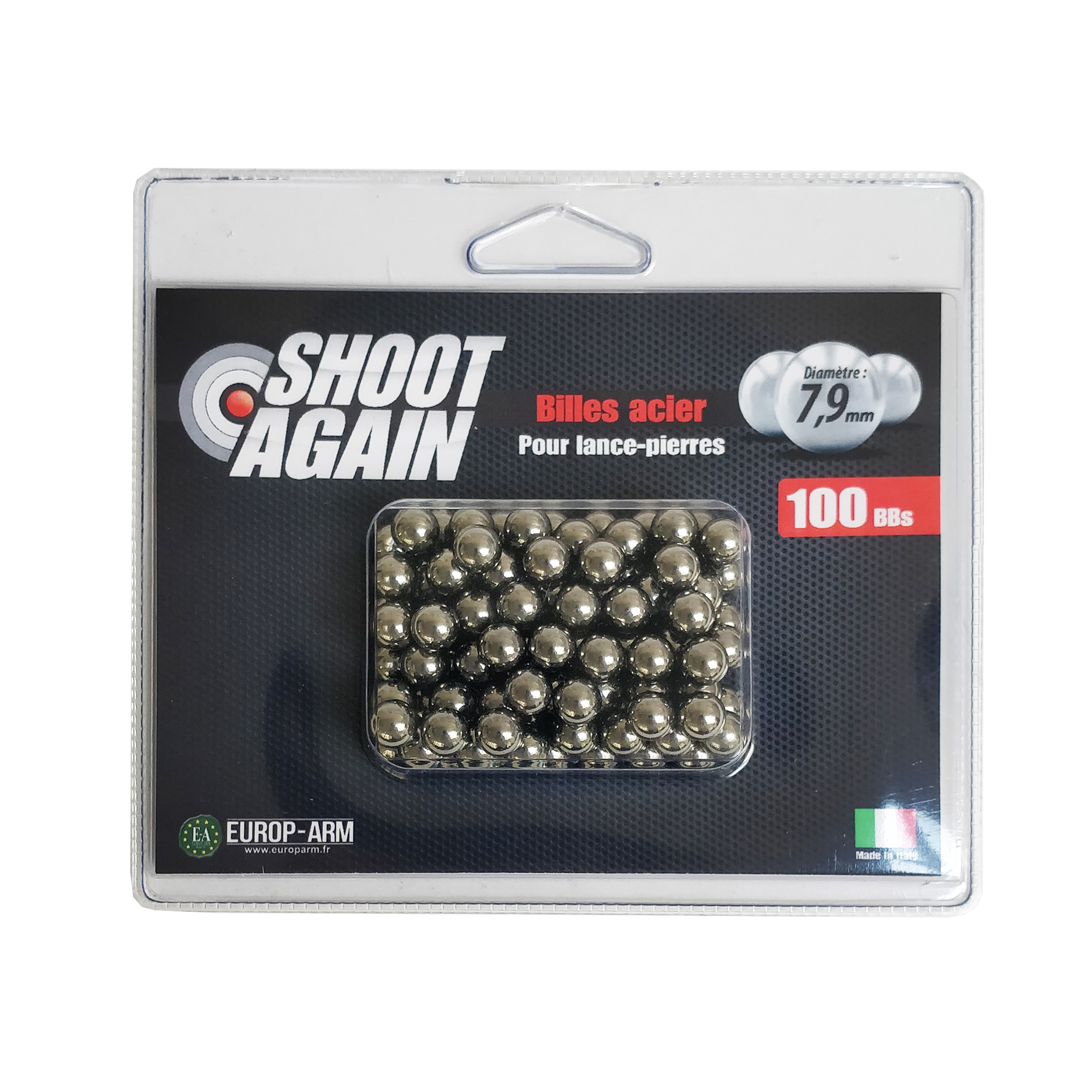 100 Billes Lance Pierre cal. 7.9mm