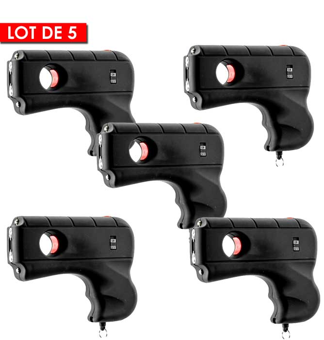 Lot de 5 shockers en forme de pistolet 2 millions de volts