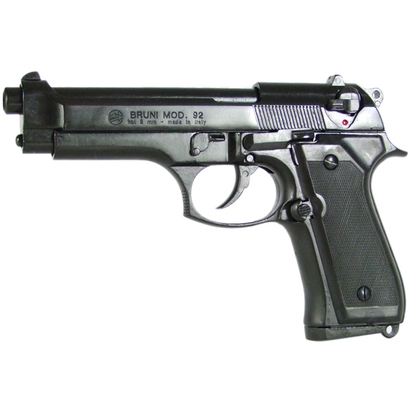Pistolet à blanc Beretta 92 F noir 9mm + 50 cartouches à blanc 2