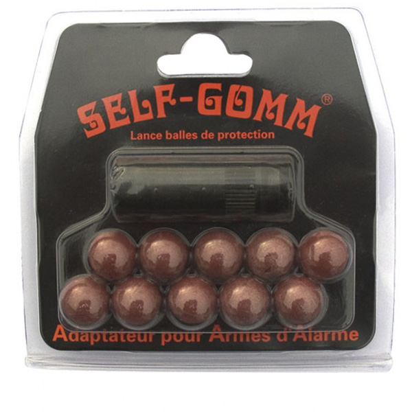 Adaptateur M9 pour pistolets de défense + 10 balles Self-gomm 3