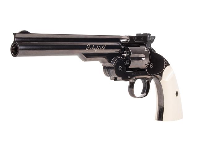 Kit revolver plombs 6 Schofield blanc calibre 4,5 mm 2