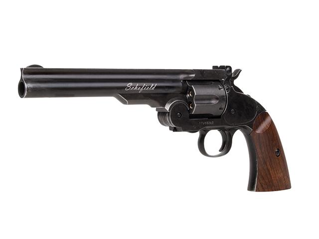 Kit revolver plombs 6 Schofield noir vieilli calibre 4,5 mm 3