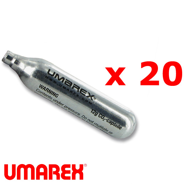 Lot de 20 cartouches de gaz CO2