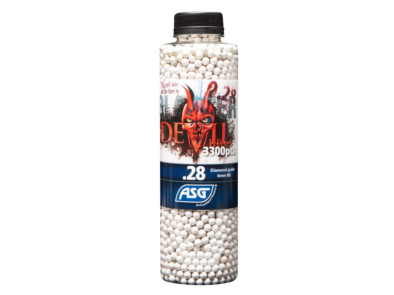 Billes airsoft 0,28 g ASG Blaster Devil, bouteille de 3300