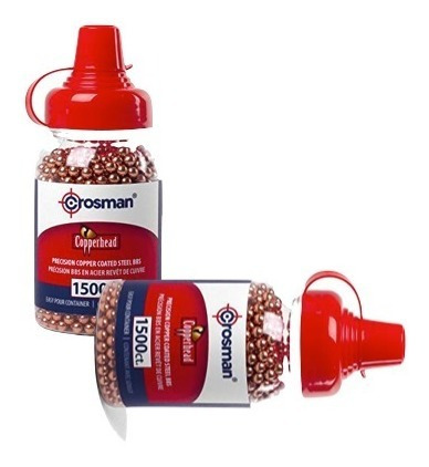 Billes BB acier cuivré 4.5 mm Crosman Copperhead, biberon de 1500 2