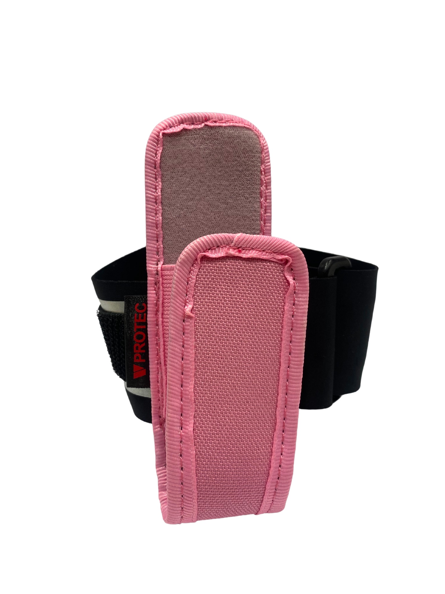 Brassard porte bombe lacrymogène et shocker VPROTEC, étui rose 2