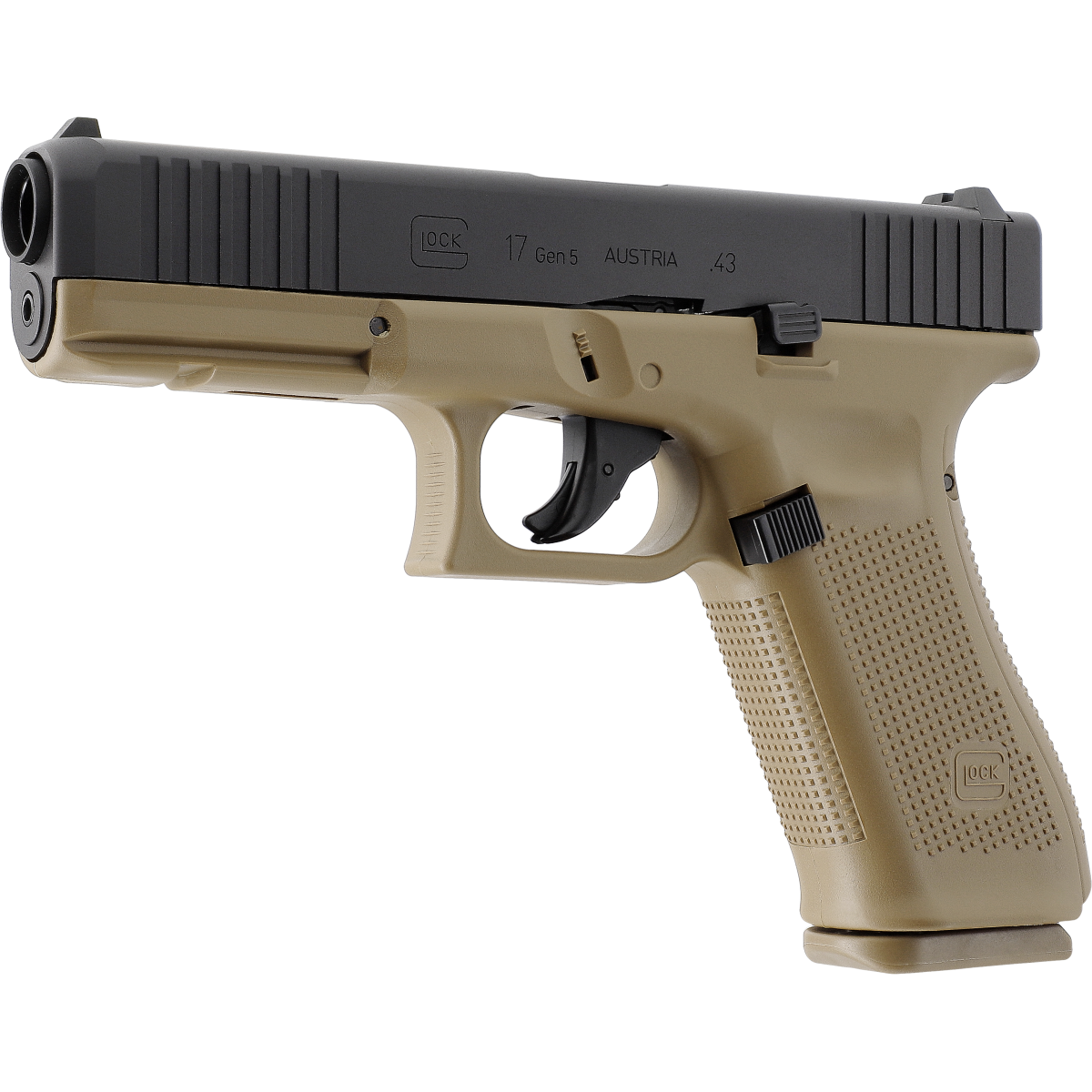 Pistolet de défense T4E Glock 17 Gen5 French Army calibre .43, 2 chargeurs