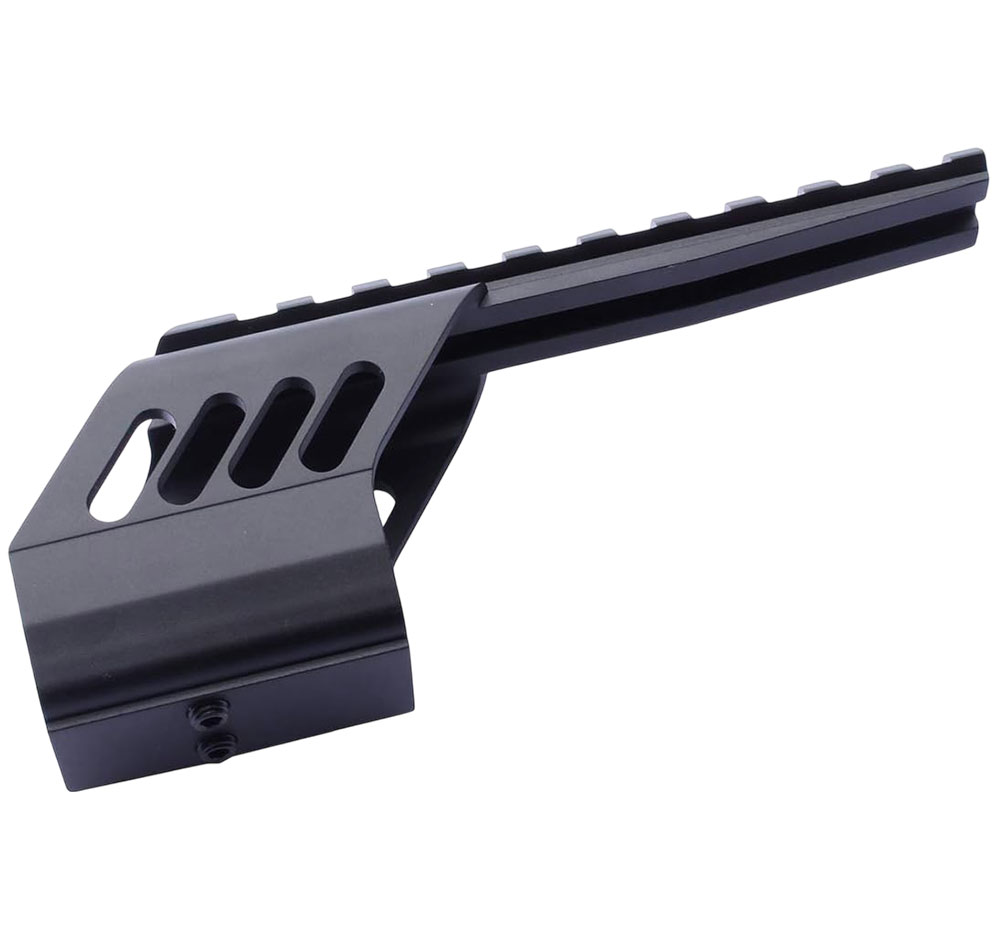Support de rail Picatinny 22 mm métal noir pour Glock 17, 18, 19 et M&amp;P 3