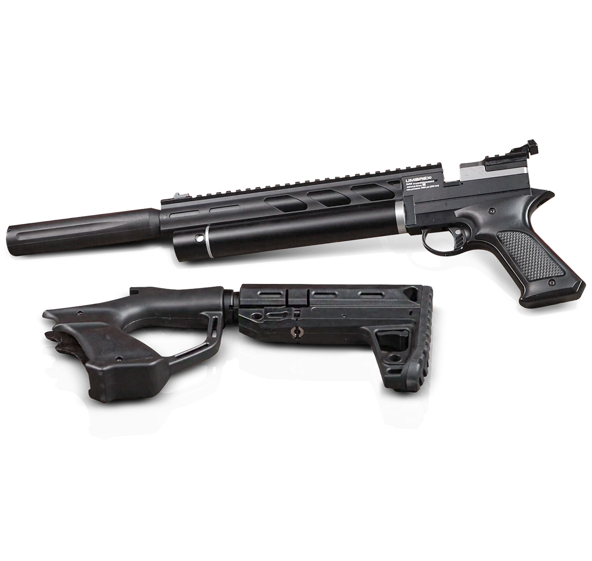 Carabine PCP Umarex Notos Black 4,5 mm 16 J lunette 3-9x40 et bipied 3
