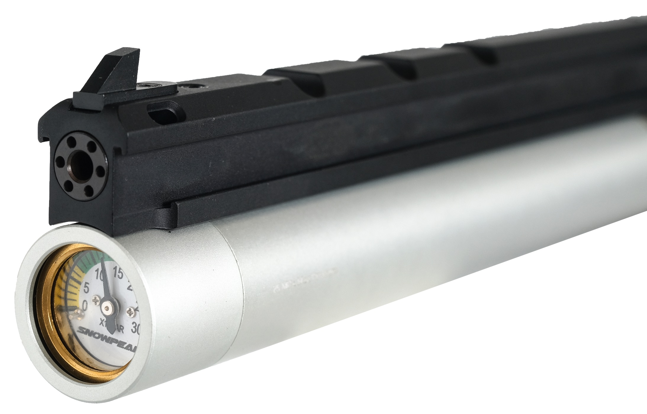 Pistolet PCP Snowpeak PP20 Gen2 4,5 mm 7,5 joules avec plombs et cibles 4