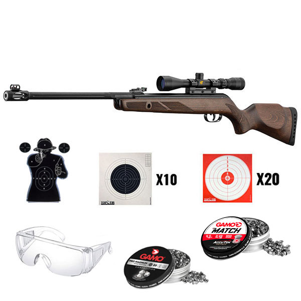 Carabine à plomb Gamo Hunter 440 AS 4,5 mm 19,9 J lunette 3-9x40 WR