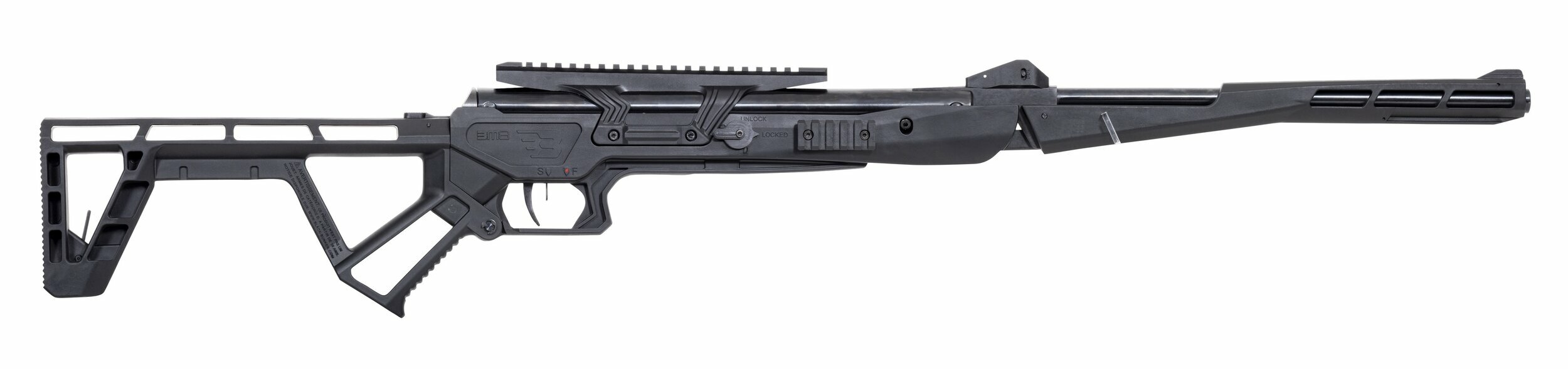 Carabine à plomb pliable Black Bunker BM8 Tactical 4,5 mm 19,9 joules 2