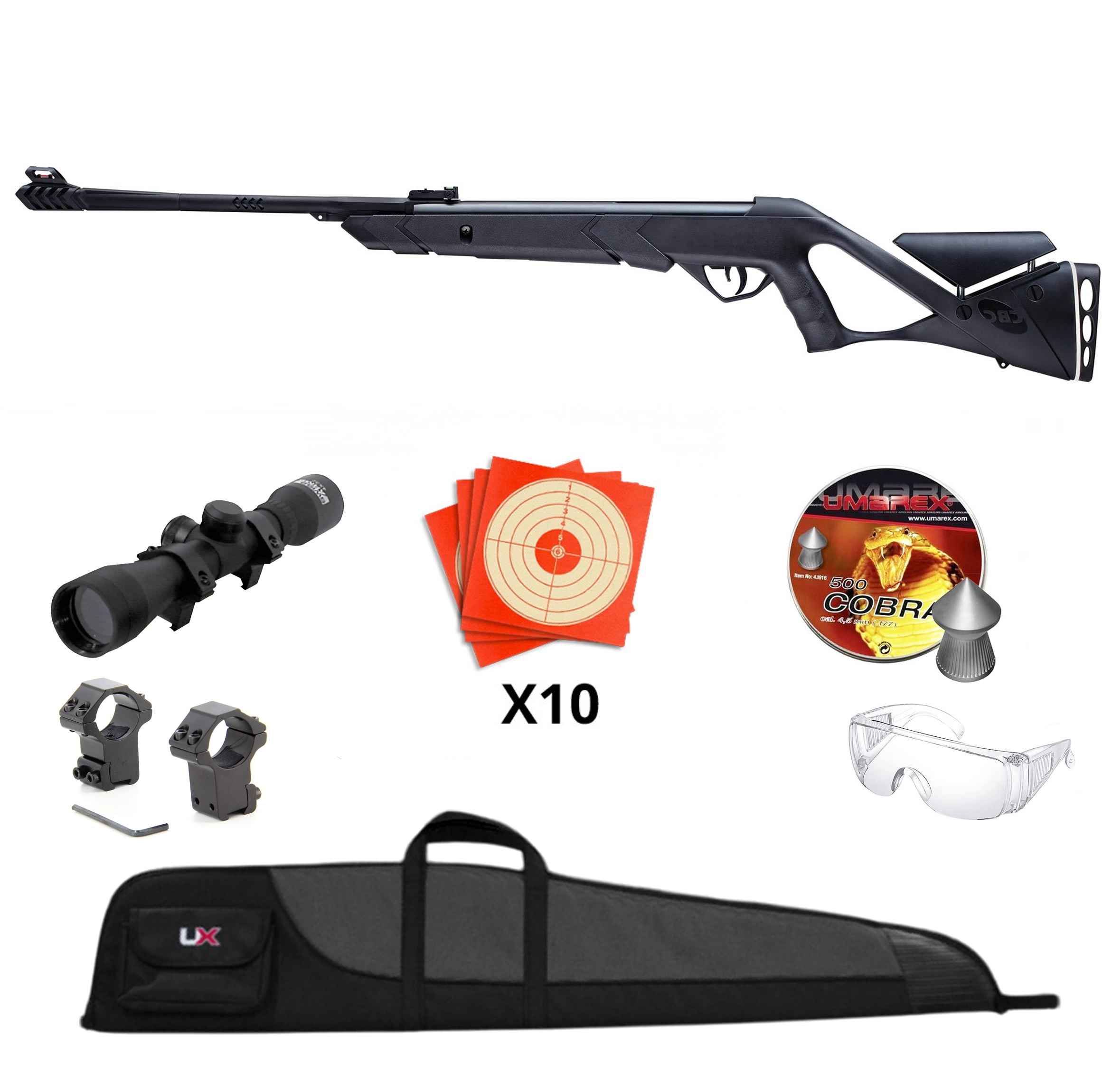 Carabine à plomb Magtech N2 Adventure 4,5 mm 19,9 joules + lunette 3-9x40