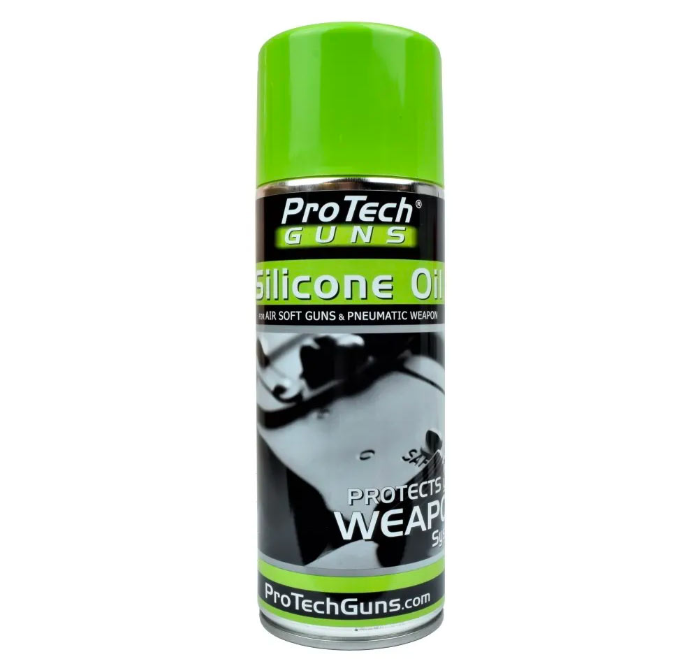 Huile de silicone ProTech Guns en aérosol 400 ml pour airsoft et CO2