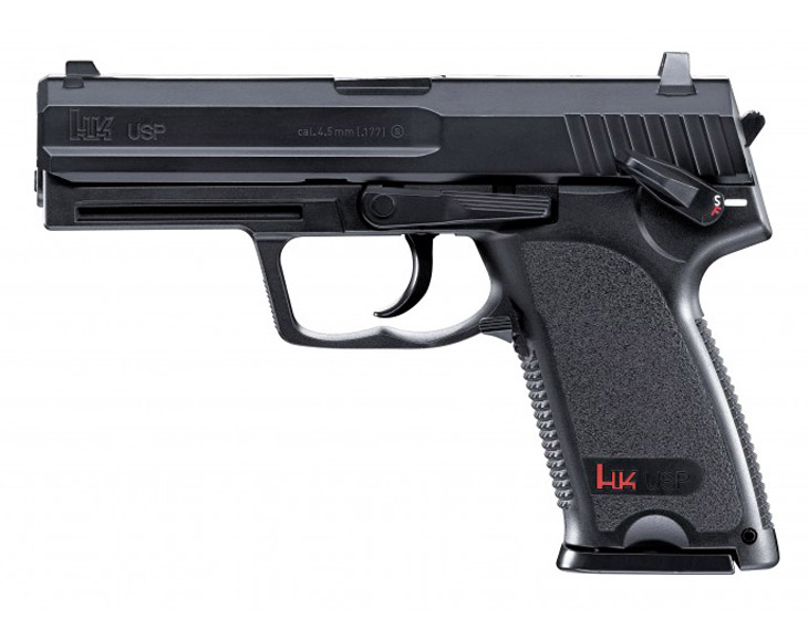 Pistolet CO2 Umarex HK USP billes acier 4,5 mm 3 joules 22 coups