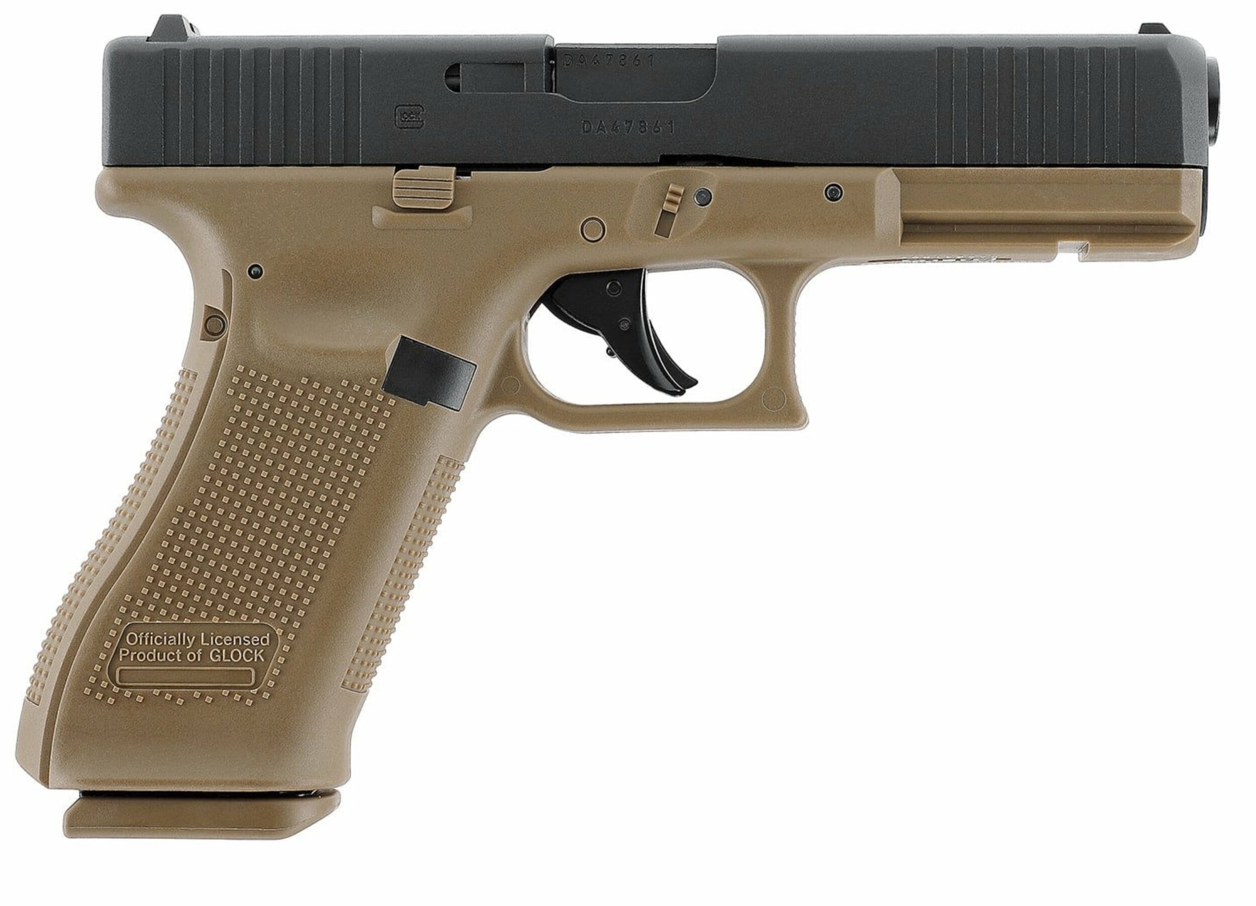 Pistolet CO2 Glock 17 Gen5 Black Coyote 4,5 mm BB 3 joules en pack 2