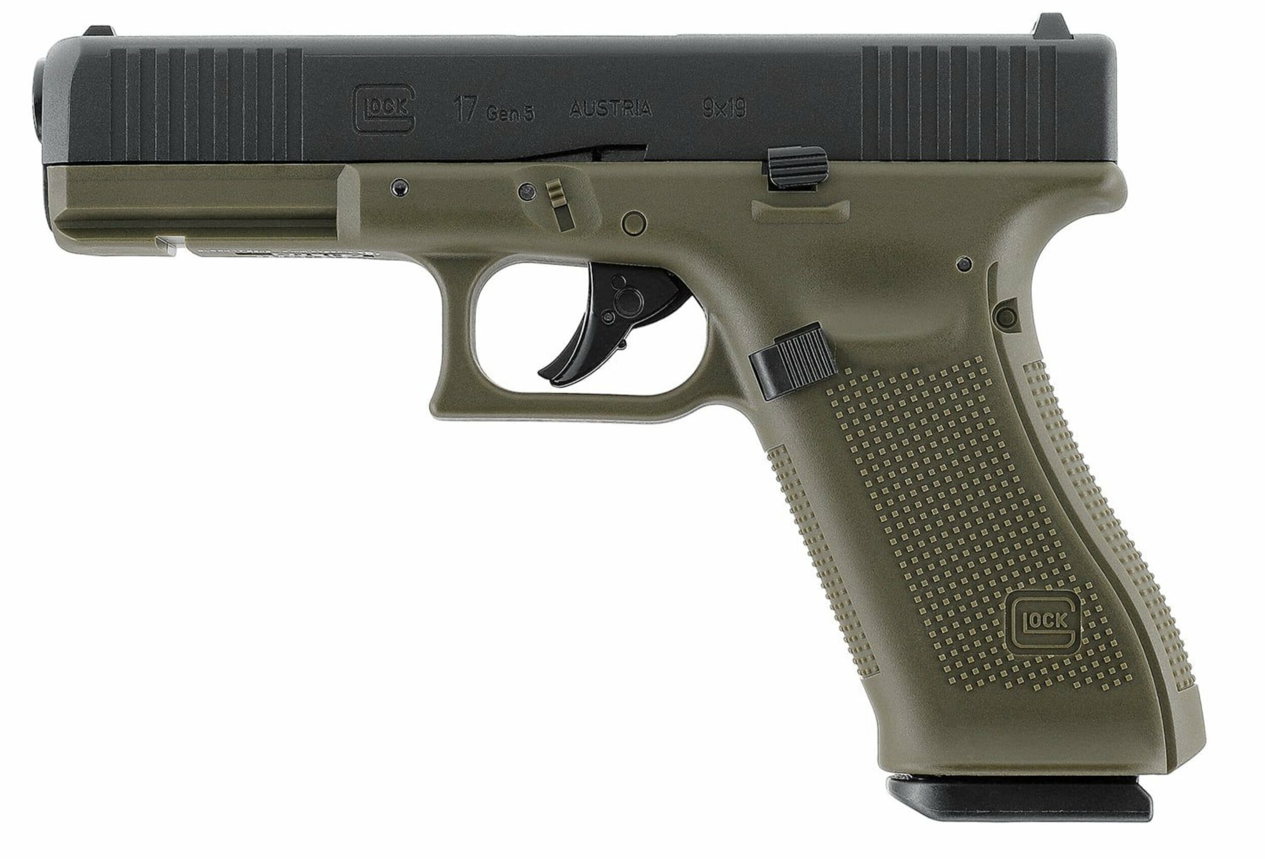 Pistolet CO2 Glock 17 Gen5 Battlefield Green 4,5 mm BB 3 joules