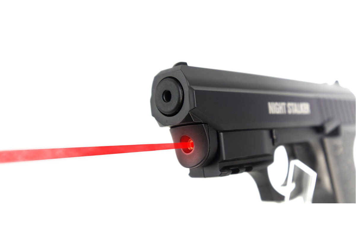 Pistolet CO2 Crosman Night Stalker 4,5 mm BB tout métal avec laser 2