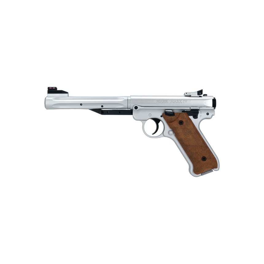 Pistolet à plomb Umarex Ruger Mark IV inox 4,5 mm à ressort 3 joules
