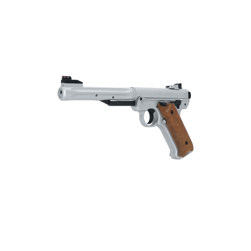 Pistolet à plomb Umarex Ruger Mark IV inox 4,5 mm à ressort 3 joules 3