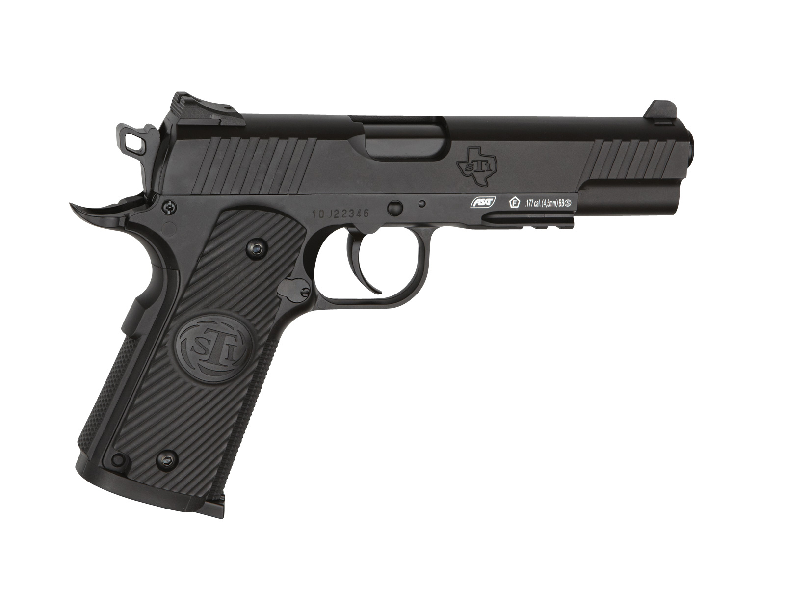 Pistolet à billes acier ASG STI Duty One CO2 4,5 mm BB culasse fixe 2