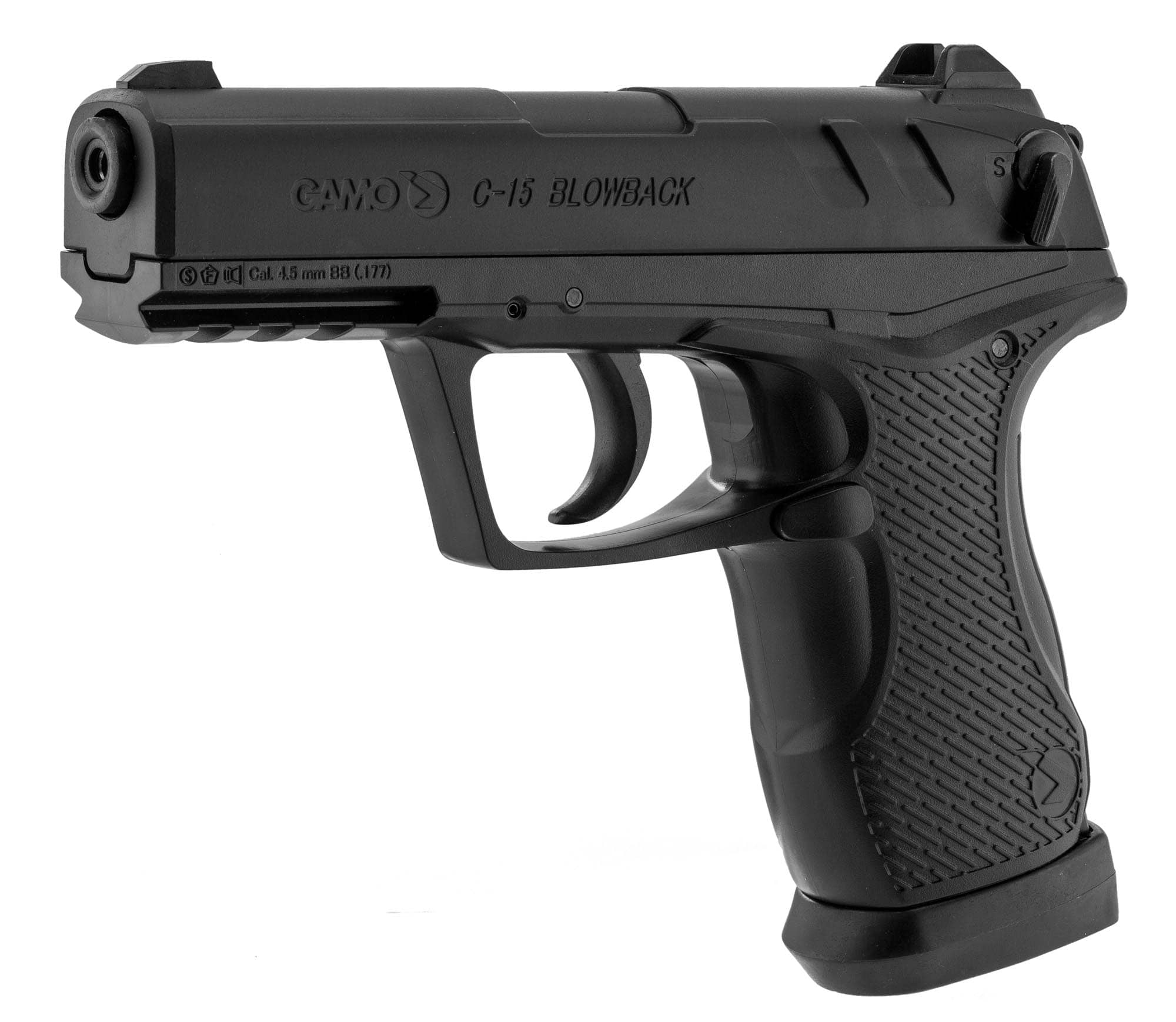 Pistolet à plombs et à billes Gamo C15 blowback CO2 4,5 mm noir