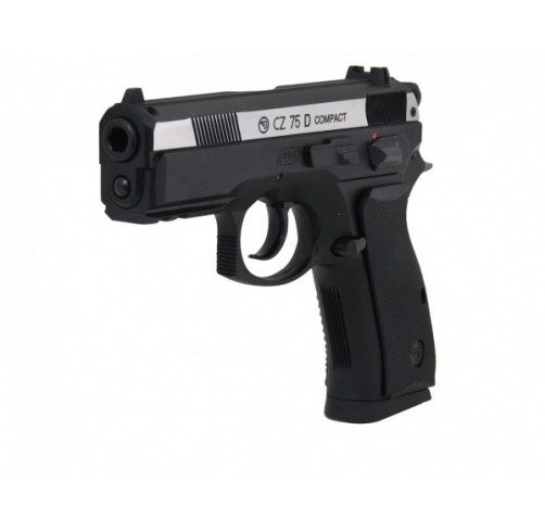 Pistolet à billes acier ASG CZ 75D Compact bicolore CO2 4,5 mm BB 2