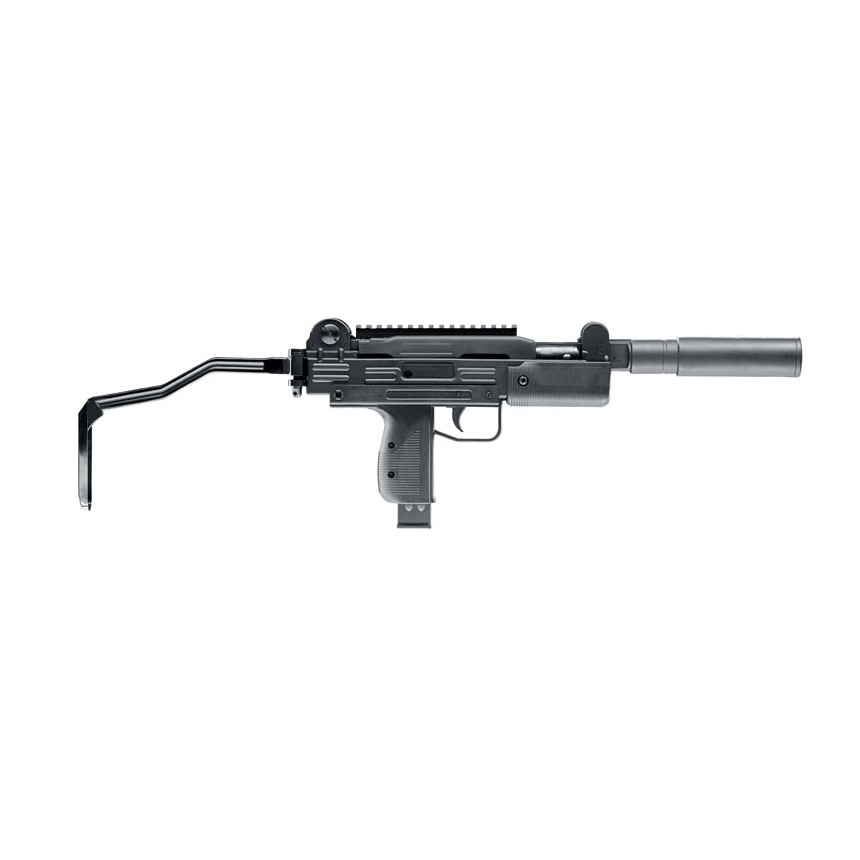 Pistolet-mitrailleur à plombs Umarex Micro Uzi à ressort 4,5 mm