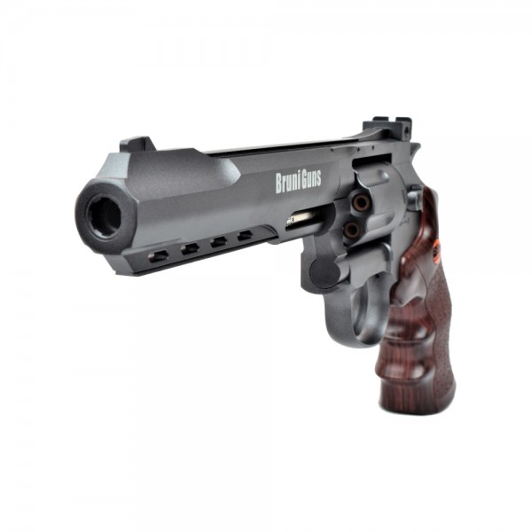 Revolver à billes acier Bruni CN821 6 pouces noir CO2 4,5 mm BB 2