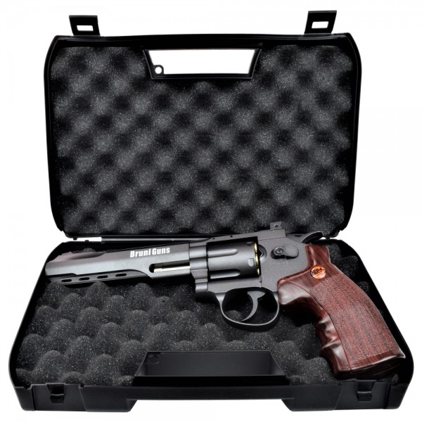 Revolver à billes acier Bruni CN821 6 pouces noir CO2 4,5 mm BB 4