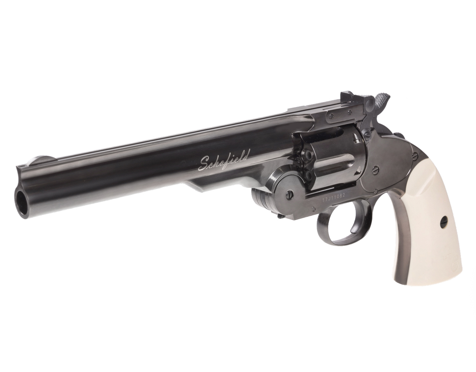 Revolver à billes acier ASG Schofield 6 pouces gris acier CO2 4,5 mm BB 2