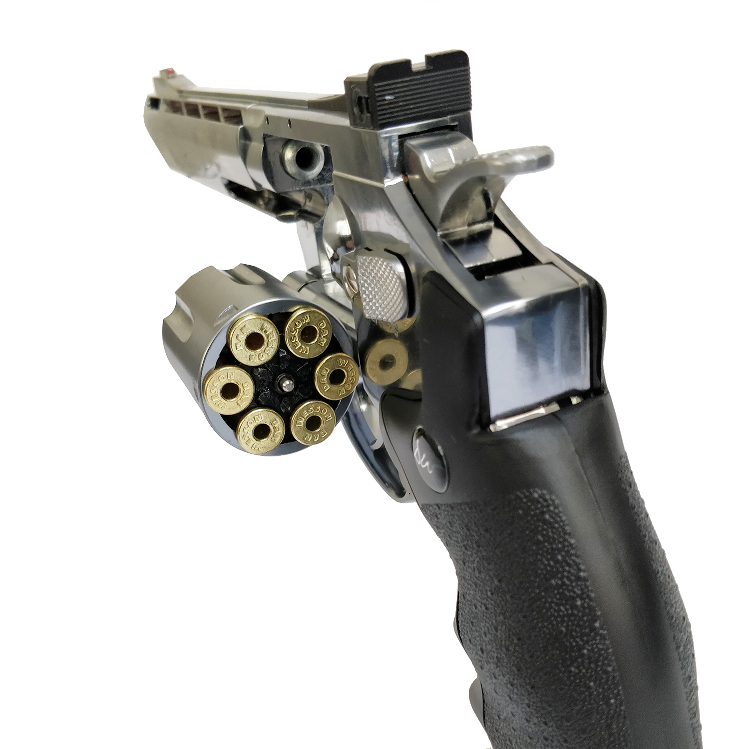 Revolver à billes acier Dan Wesson 6 pouces chromé CO2 4,5 mm 3 joules 3