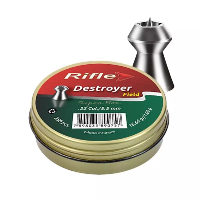 Plombs Rifle Field Destroyer 5,5 mm 1,08 g tête creuse, boîte de 250