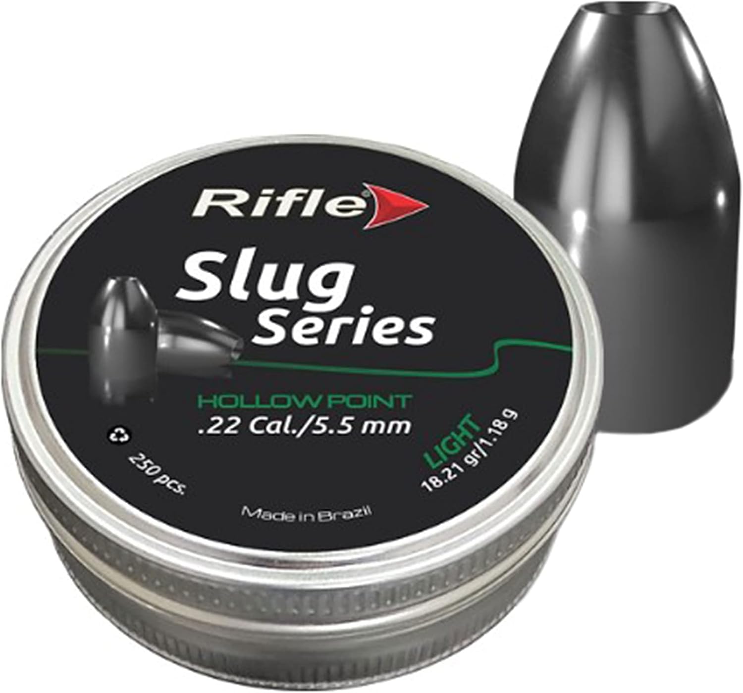 Plombs slug Rifle Slug Series Light hollow point 5,5 mm, boîte de 250