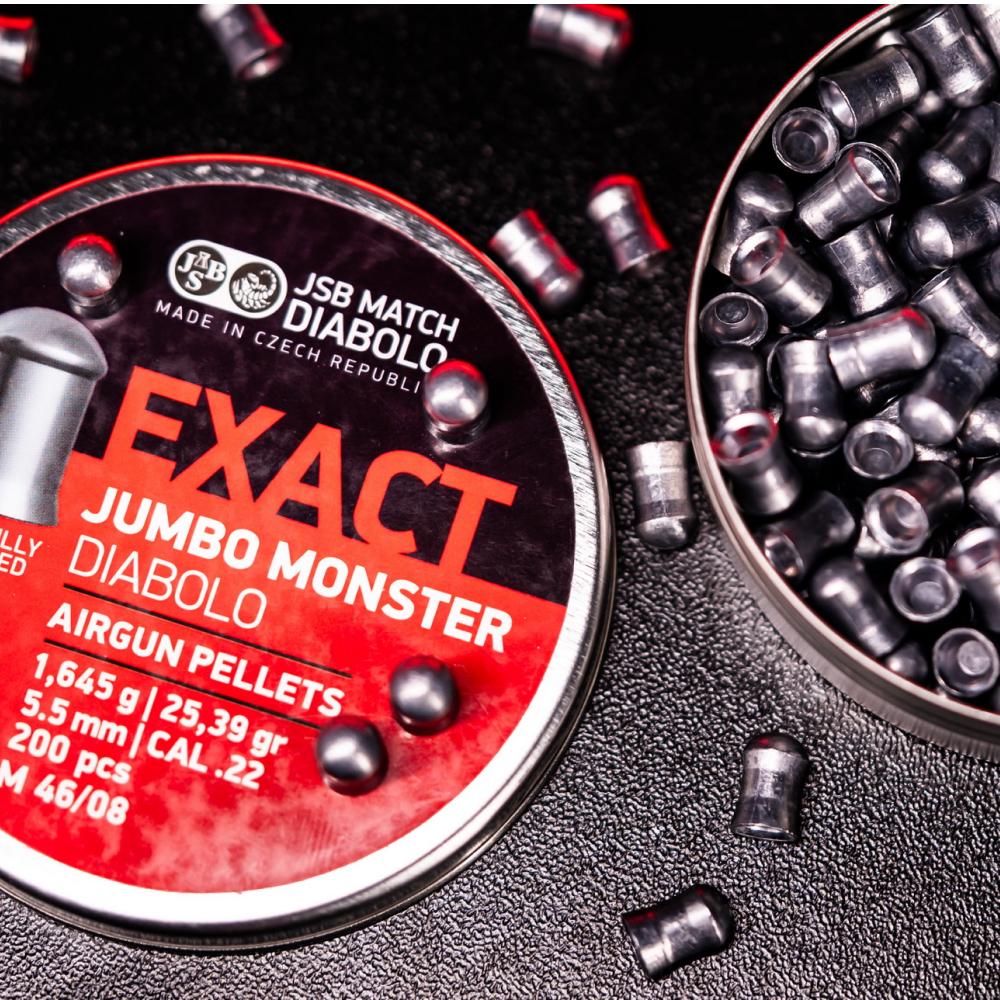 Plombs JSB Exact Jumbo Monster 5,5 mm 1,65 g, boîte de 200 2