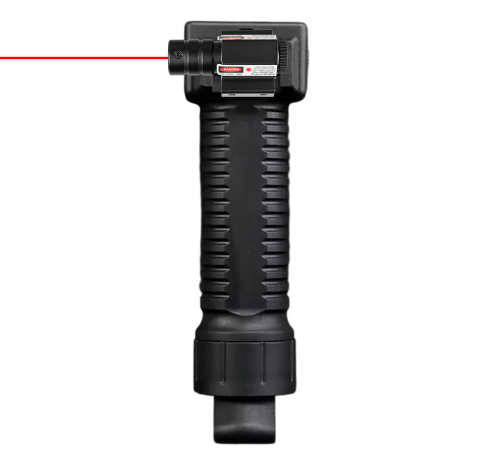 Poignée bipied Aegon avec micro laser rouge pour rail Picatinny
