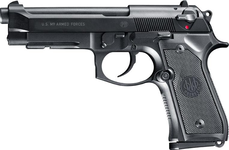 Pistolet airsoft Beretta M9 gaz blowback tout métal 6 mm 1,1 joule