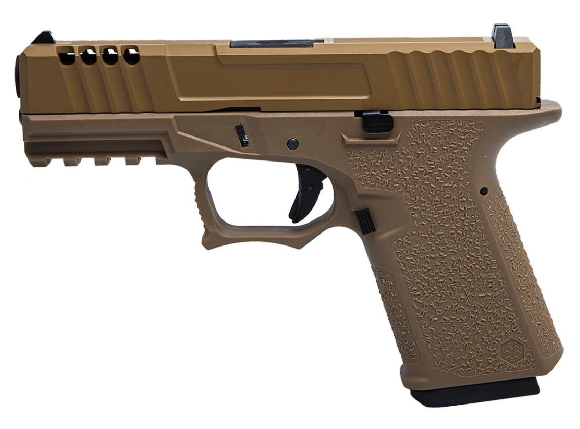 Pistolet airsoft AW Custom VX9 Mod 1 tan gaz blowback 6 mm 1 joule