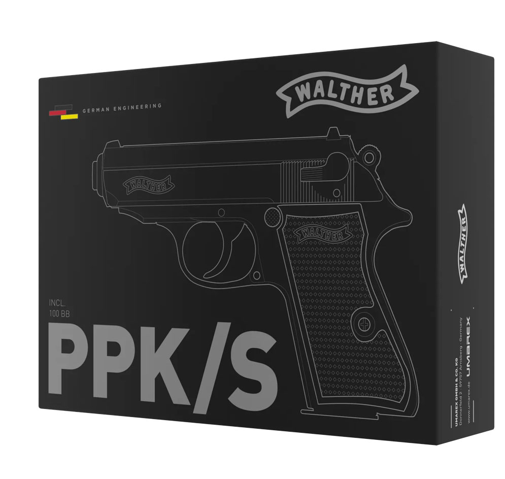 Pistolet à billes Walther PPK/S à ressort 6 mm 0,5 joule avec 100 billes 4