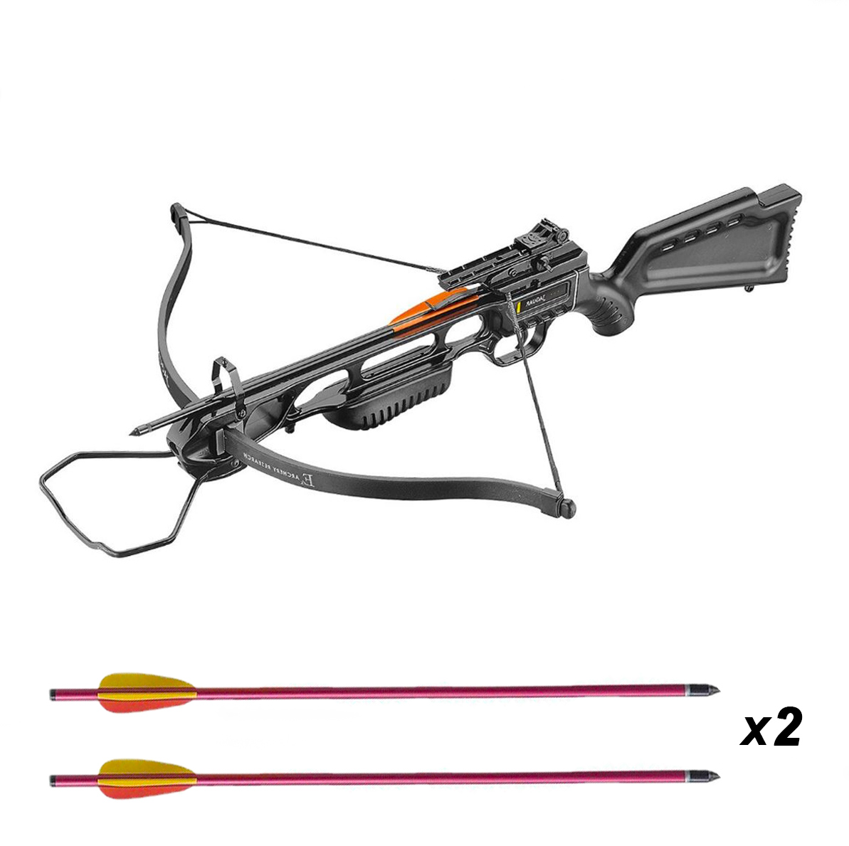 Arbalète EK Archery JAG-1 noire 175 lbs 245 fps + 2 traits 16 pouces