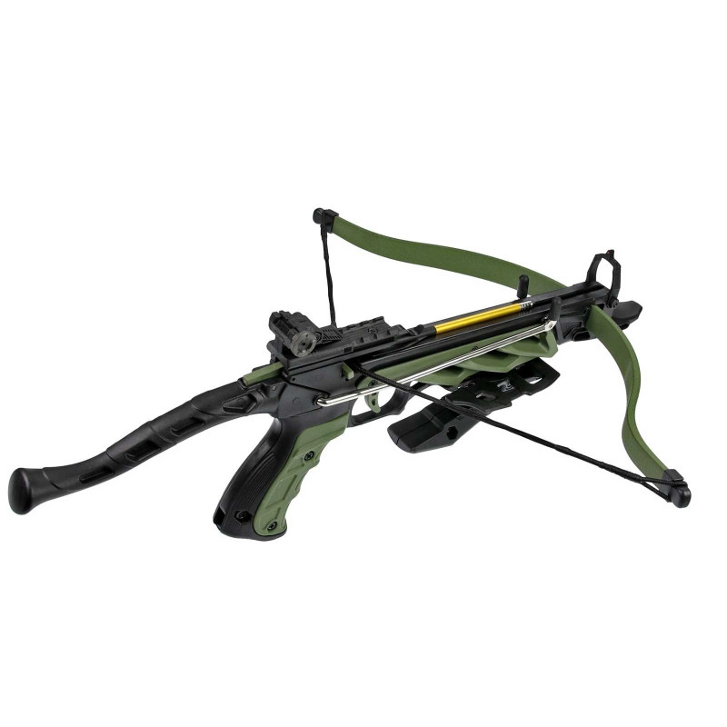 Pistolet arbalète Man Kung Alligator 80 lbs vert 160 fps + 3 traits 3