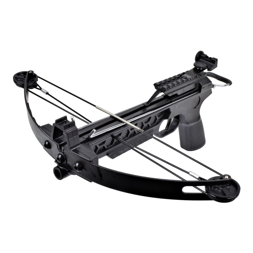 Pistolet arbalète à poulies JS-Archery 50 lbs noir + 3 traits polymère