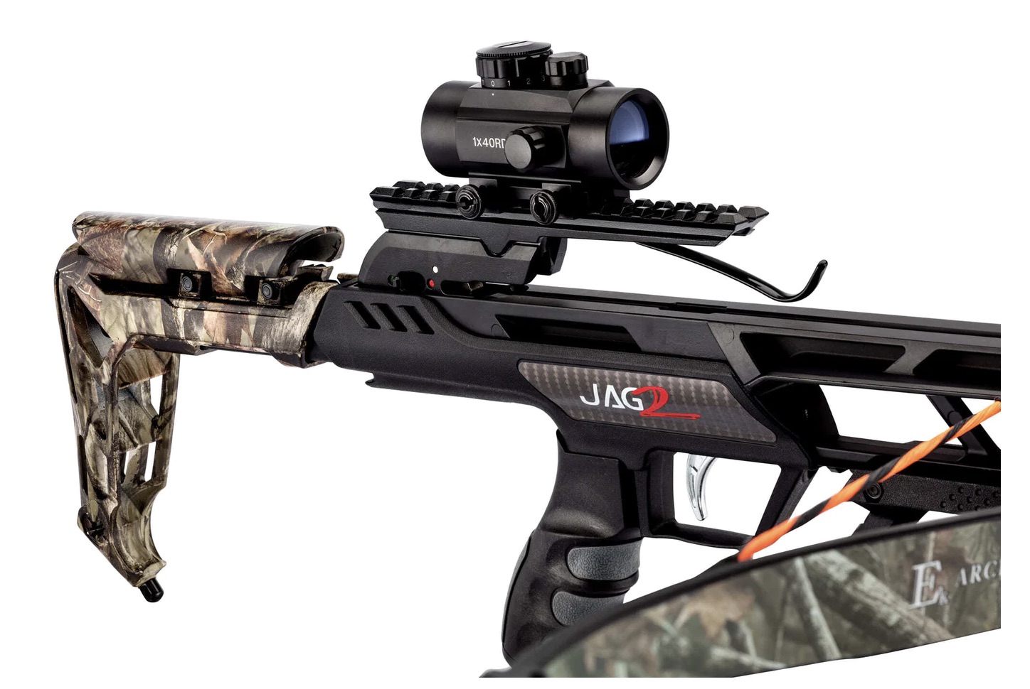 Arbalète EK Archery JAG II Pro camo 175 lbs 260 fps + red dot, 3 traits 4