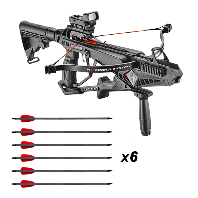Arbalète EK Archery Cobra R9 Deluxe 90 lbs 240 fps, viseur + 6 traits