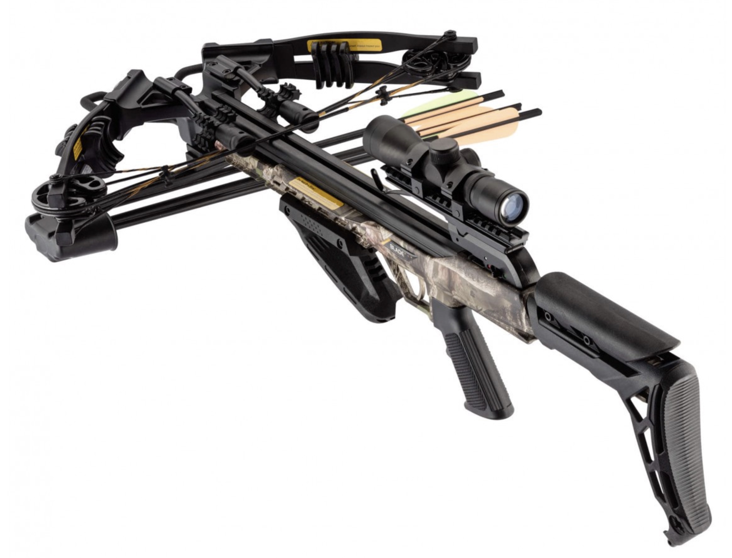 Arbalète à poulies EK Archery Blade+ camo 175 lbs 340 fps + lunette 4x32 2