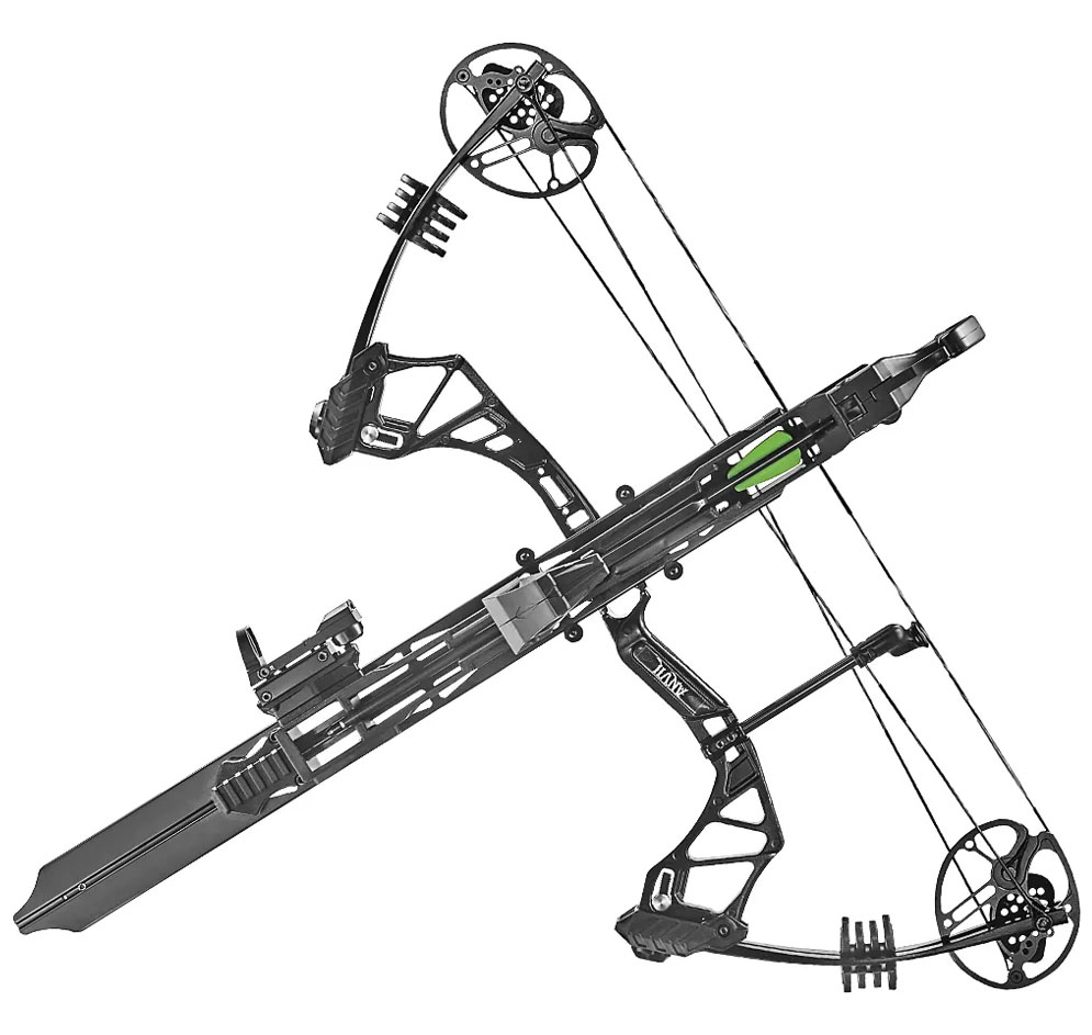 Arc à poulies EK Archery Whipshot 15-50 lbs avec chargeur 6 flèches
