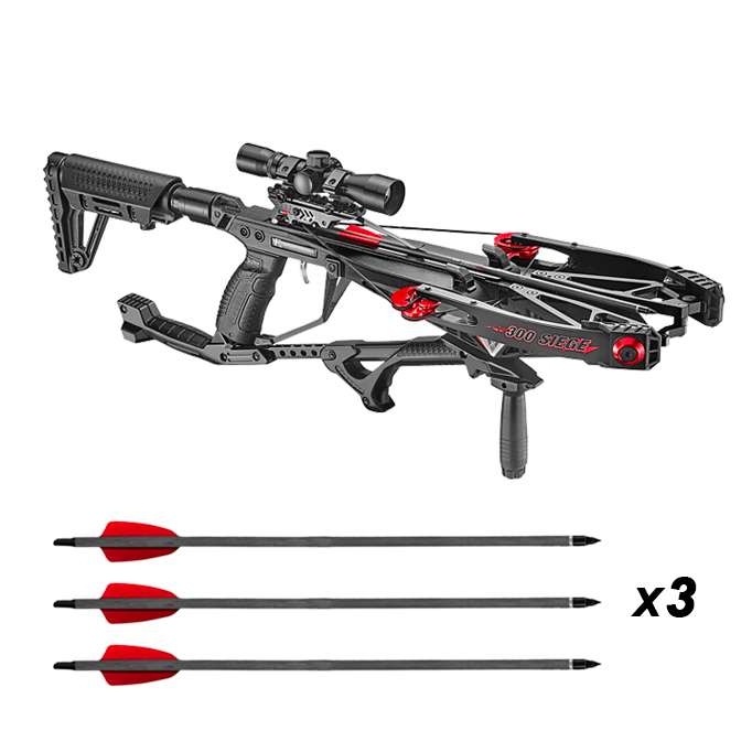 Arbalète à poulies EK Poelang Siege 150 lbs 300 fps + lunette 4x32