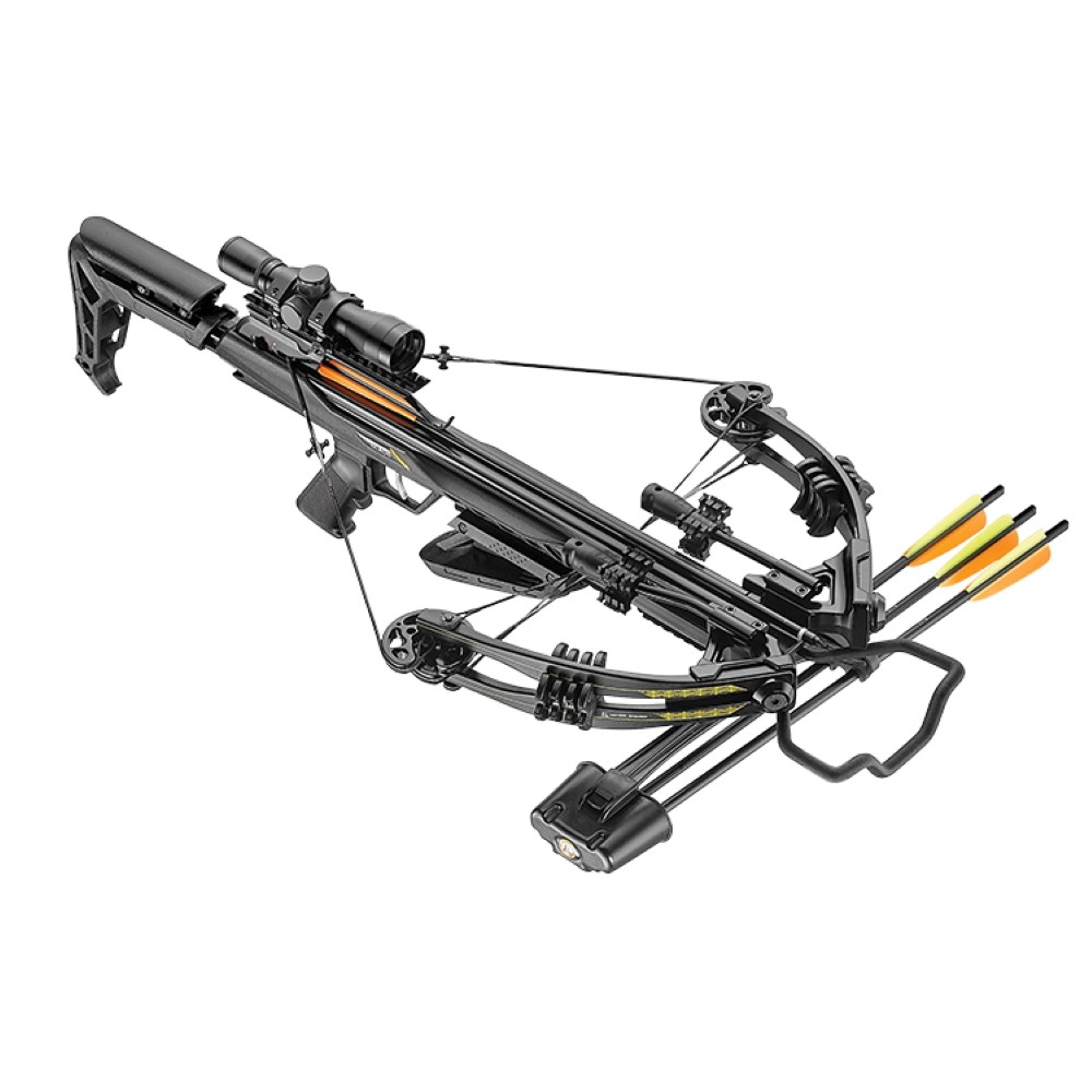 Arbalète à poulies EK Archery Blade+ noire 175 lbs 340 fps + lunette 4x32