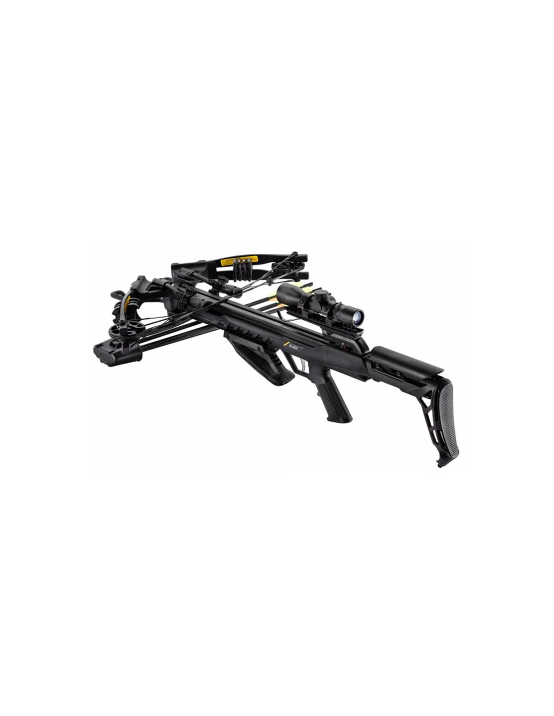 Arbalète à poulies EK Archery Blade+ noire 175 lbs 340 fps + lunette 4x32 3