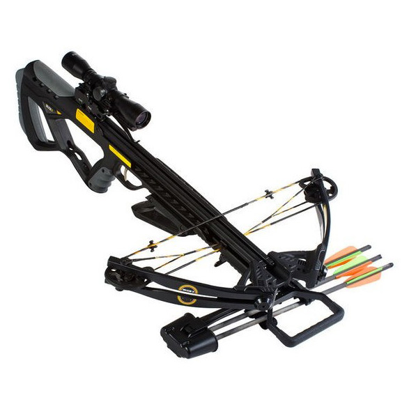 Arbalète à poulies EK Archery Guillotine M+ noire 185 lbs 370 fps + lunette 3